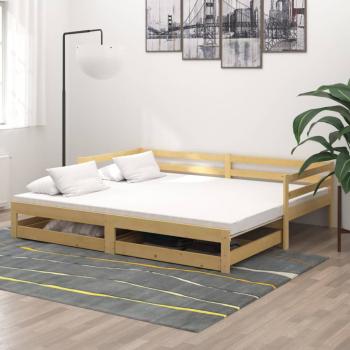 ARDEBO.de - Ausziehbares Tagesbett 2x(90x200) cm Massivholz Kiefer