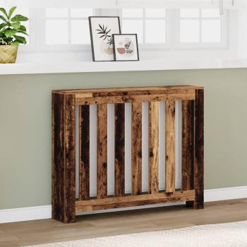 ARDEBO.de - Heizkörperverkleidung Altholz-Optik 104x20x82 cm Holzwerkstoff