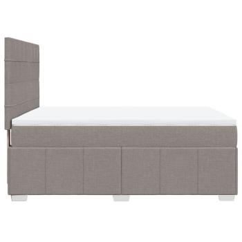 Boxspringbett mit Matratze Taupe 160x200 cm Stoff