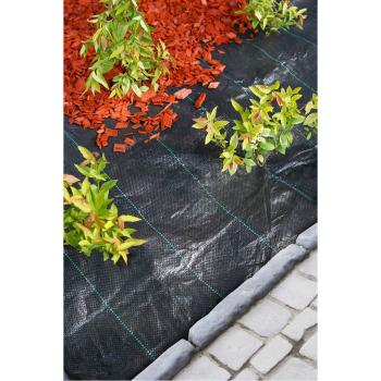 Nature Unkrautschutz-Bodengewebe 5,2×5 m Schwarz