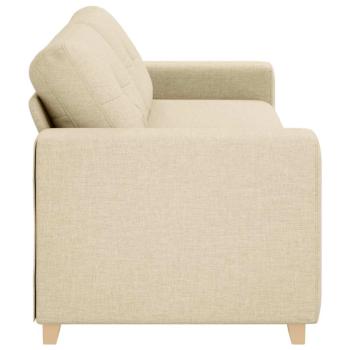Sofa Creme Polyester Mittel Abnehmbare Bezüge