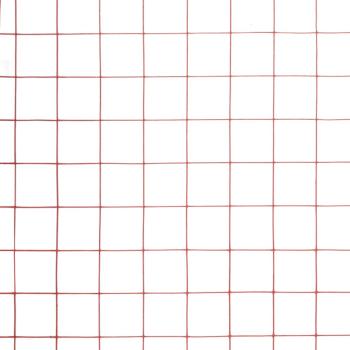Drahtzaun Stahl mit PVC-Beschichtung 25x0,5 m Rot