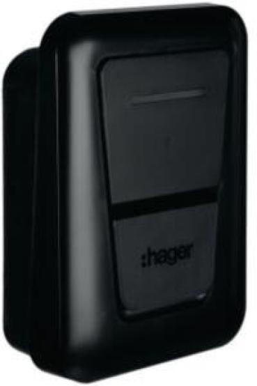 ARDEBO.de Hager XVR111S witty one Wallbox, Ladestation, 3-phasig, 11kW, 250×370×150mm, Ladesteckdose Typ 2, ohne Kabel, schwarz