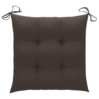 Stuhlkissen 6 Stk. Taupe 50x50x7 cm Oxford-Gewebe