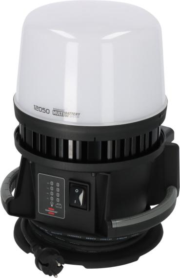 ARDEBO.de Brennenstuhl Hybrid 12050 MH Multi Battery LED 360° Baustrahler, 12000lm, IP54, schwarz (1173700003)