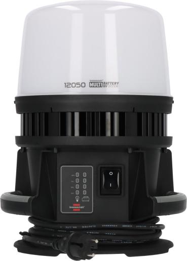 Brennenstuhl Hybrid 12050 MH Multi Battery LED 360° Baustrahler, 12000lm, IP54, schwarz (1173700003)