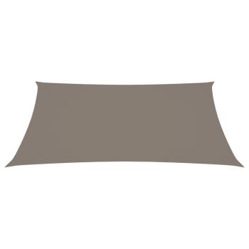 Sonnensegel Oxford-Gewebe Rechteckig 3,5x5 m Taupe