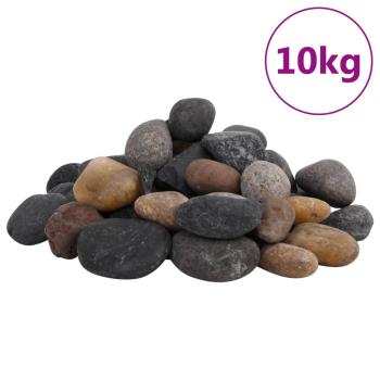 ARDEBO.de - Polierte Kiesel 10 kg Mehrfarbig 5-8 cm