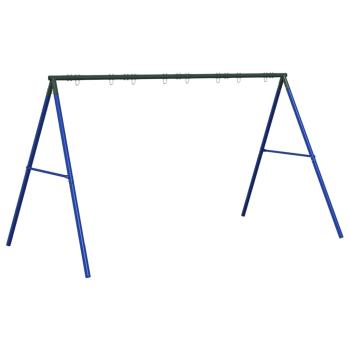 Schaukelgestell mit 8 Haken Blau Stahl