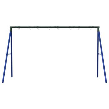 Schaukelgestell mit 8 Haken Blau Stahl