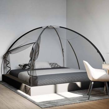 ARDEBO.de - Moskito-Netzzelt Mongolisch 220 Schwarz 200x200x135 cm