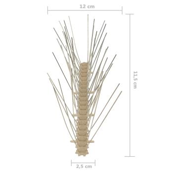6-tlg. Vogelabwehr-Spikes-Set 3 m Kunststoff 5-reihig