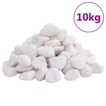 ARDEBO.de - Polierte Kiesel 10 kg Weiß 2-5 cm
