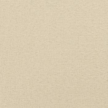 Bett mit Matratze Creme 200x200 cm Stoff