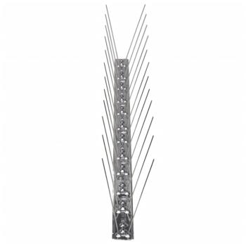 6-tlg. Taubenabwehr Spikes-Set Edelstahl 3 m 2-reihig