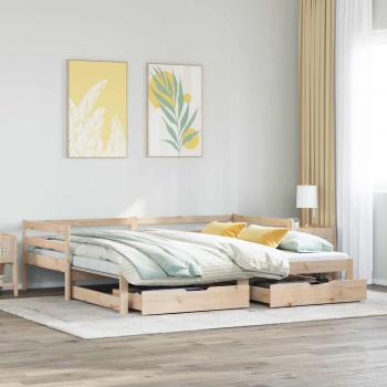 ARDEBO.de - Tagesbett mit Schubladen 90x200 cm Massivholz Kiefer
