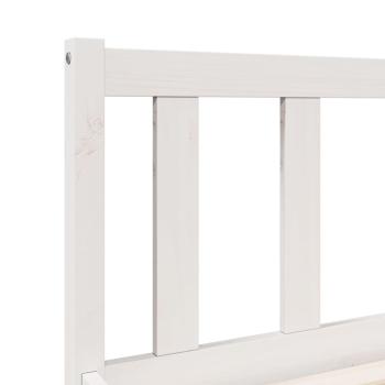 Massivholzbett Extra Lang ohne Matratze Weiß 100x220 Kieferholz