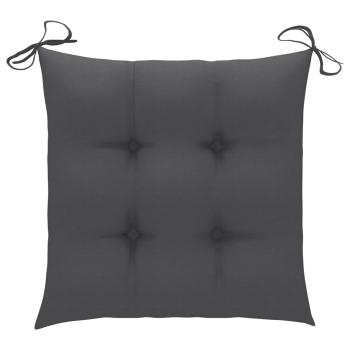 Stuhlkissen 6 Stk. Anthrazit 50x50x7 cm Oxford-Gewebe