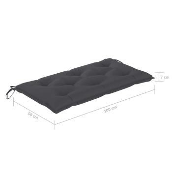 Hollywoodschaukel mit Palmblättern und Kissen 202 cm Bambus