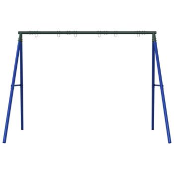 Schaukelgestell mit 6 Haken Blau Stahl