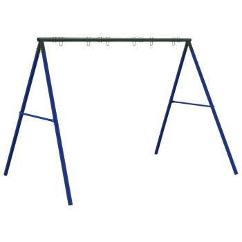 Schaukelgestell mit 6 Haken Blau Stahl