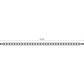 MK Illumination Magic String Lite®QF+, 120 LED 2,5m, warm weiß, schw. Kabel