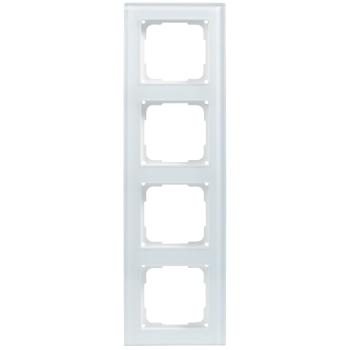 ARDEBO.de - OPUS-FUSION G-Rahmen 4-f., pw Glas, polarweiß/polarweiß