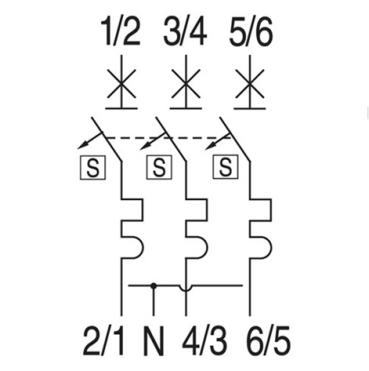 ARDEBO.de - HSA, 32A 3-p., E-Char. AEG inkl. Sammelschienenadapter