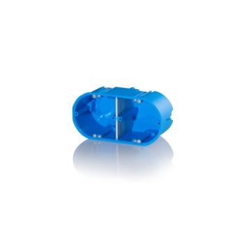 ARDEBO.de - Hohlwandgerätedose 2x massiv 2-fach, 2x Ø68mm, t=60mm