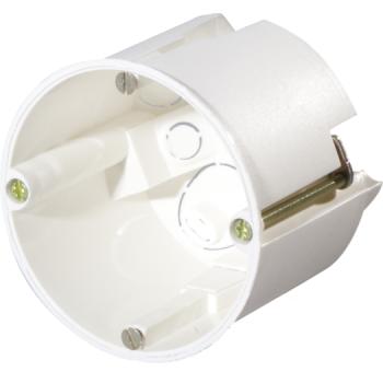 ARDEBO.de - HW-Dose, tief, 61mm Ø68mm weiß halogenfrei, Verbindungs-Steg