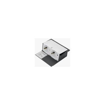 ARDEBO.de Hager GBES29010 Gerätebecher Steckdose 2-fach, reinweiß