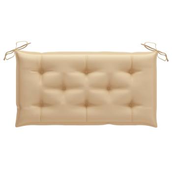 Gartenbank-Auflage Beige 100x(50+50)x7 cm Oxford-Gewebe