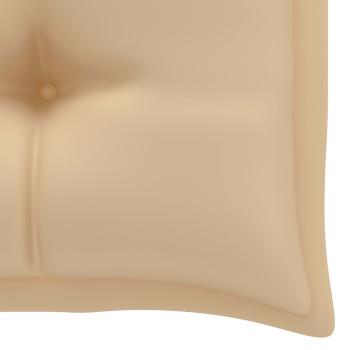 Gartenbank-Auflage Beige 100x(50+50)x7 cm Oxford-Gewebe