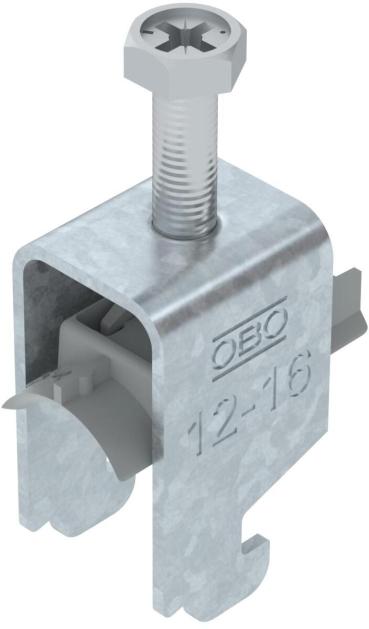 ARDEBO.de OBO Bettermann BS-N1-K-16 FT Bügelschelle 2056 N-Fuß, 1-fach, 12-16mm, tauchfeuerverzinkt (1187208)