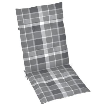 Gartenstuhlauflagen für Hochlehner 2 Stk. 120x50x3cm Stoff