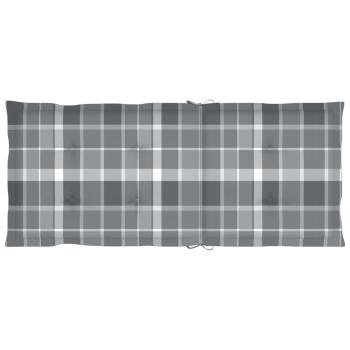 Gartenstuhlauflagen für Hochlehner 2 Stk. 120x50x3cm Stoff