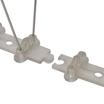 6-tlg. Vogelabwehr-Spikes-Set 3 m Kunststoff 2-reihig