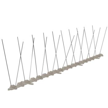 6-tlg. Vogelabwehr-Spikes-Set 3 m Kunststoff 2-reihig