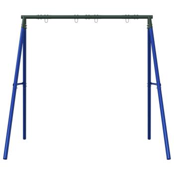 Schaukelgestell mit 4 Haken Blau Stahl