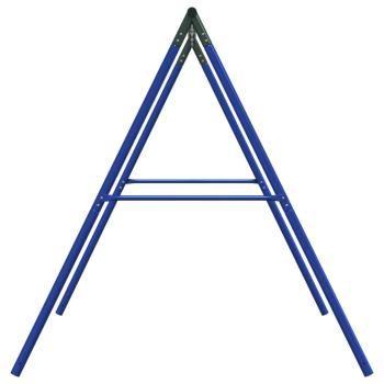Schaukelgestell mit 4 Haken Blau Stahl