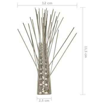 10-tlg. Taubenabwehr Spikes-Set Edelstahl 5 m 5-reihig