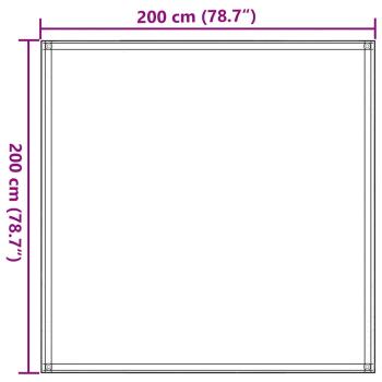 Zeltteppich 200x200 cm Blau HDPE