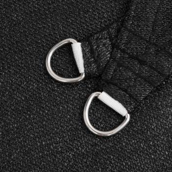 Sonnensegel 160 g/m² Dreieckig Schwarz 3x4x4 m HDPE