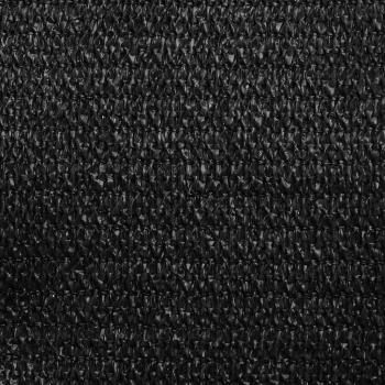 Sonnensegel 160 g/m² Dreieckig Schwarz 3x4x4 m HDPE