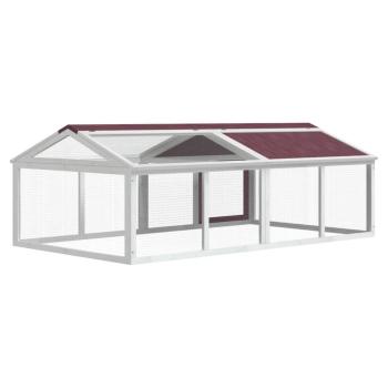 Freilaufgehege Mokka 200x112,5x74 cm Massivholz Kiefer