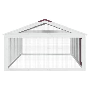 Freilaufgehege Mokka 200x112,5x74 cm Massivholz Kiefer