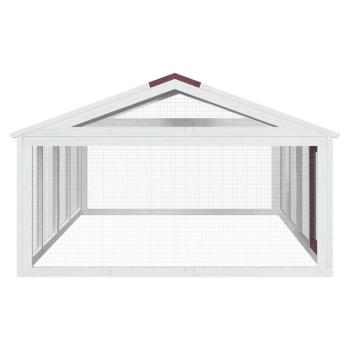 Freilaufgehege Mokka 200x112,5x74 cm Massivholz Kiefer