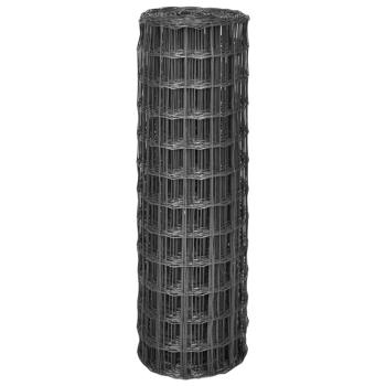 Eurozaun Stahl 25 x 1,2 m Grau
