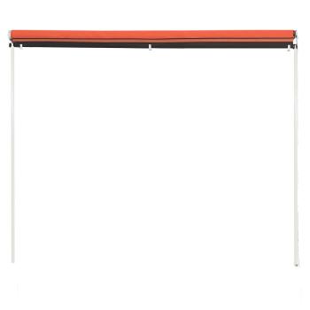 Einziehbare Markise 200×150 cm Orange und Braun