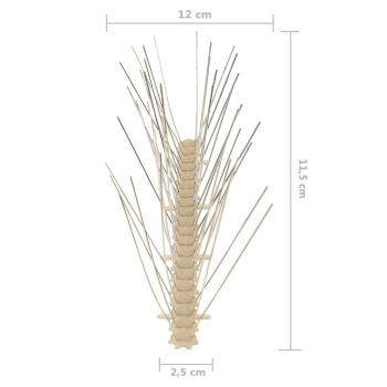 20-tlg. Vogelabwehr-Spikes-Set 10 m Kunststoff 4-reihig